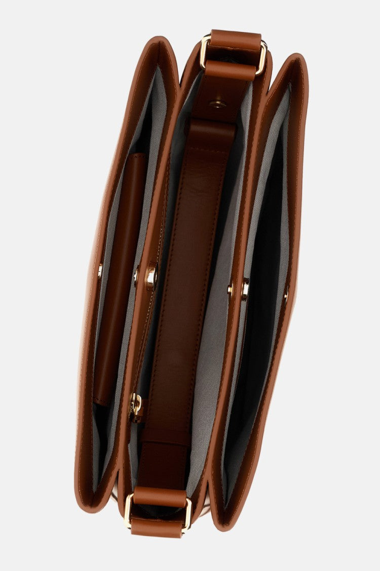 Plan C Leather Shopper Bag With Adjustable Handle