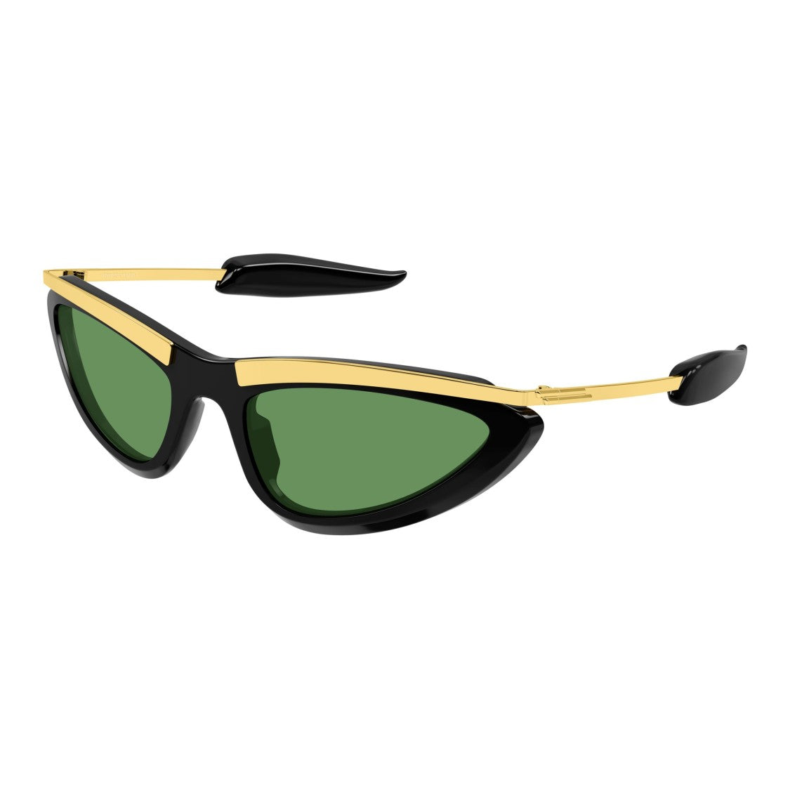 Bottega Veneta Black Bv1477s Gold Accent Cat-Eye Sunglasses