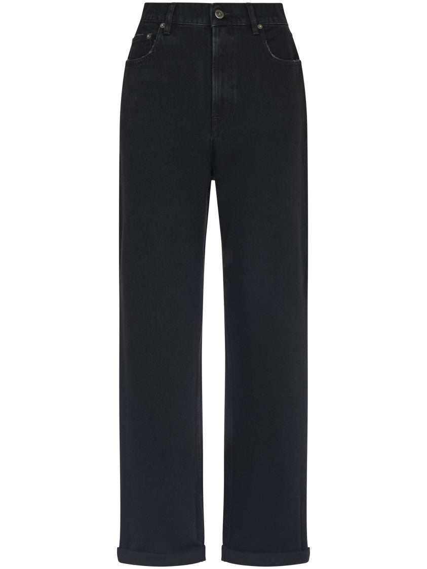 Golden Goose Golden W's Kim One-Wash Denim Jeans