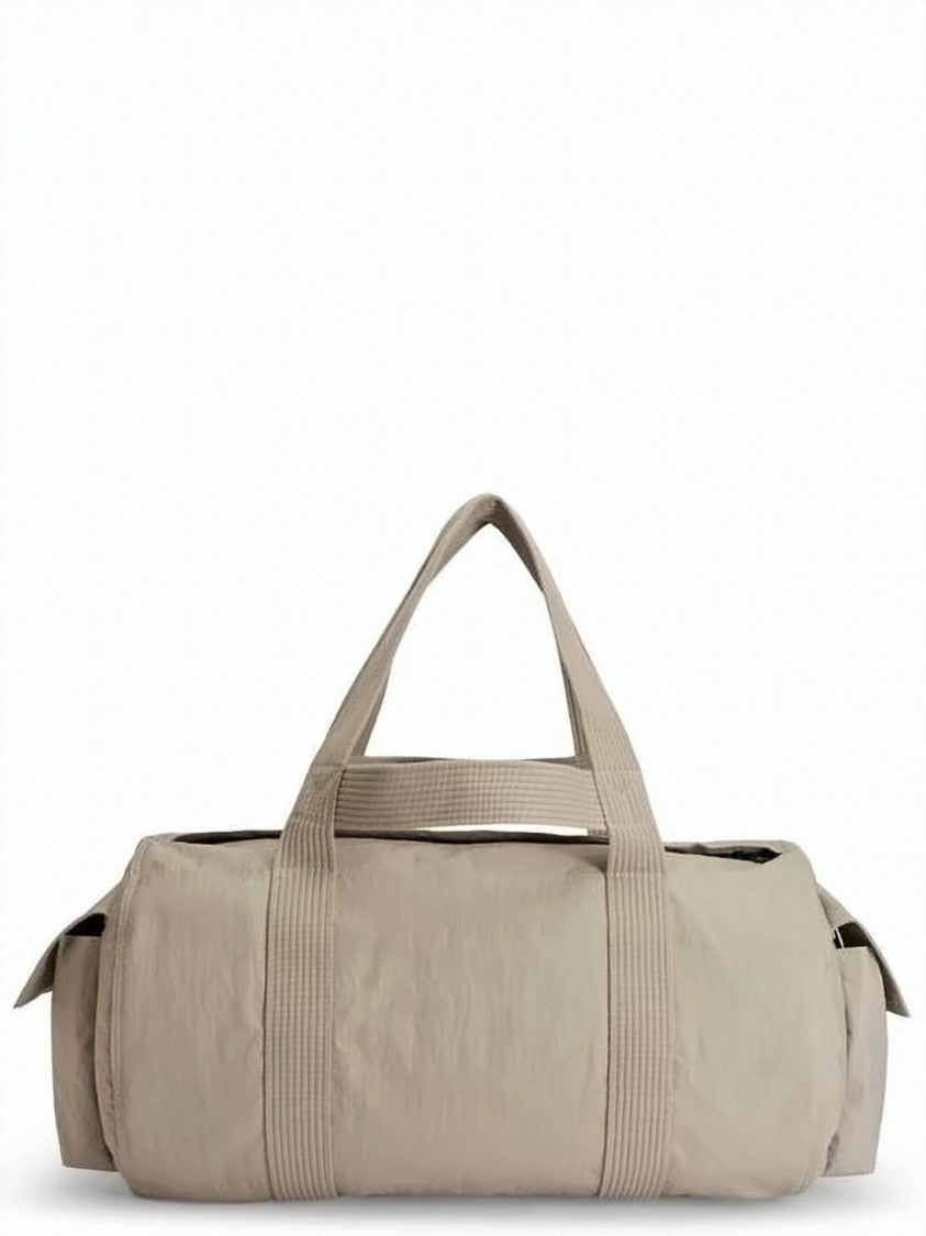 Y-3 Cylindrical Shoulder Bag In Smooth Polyamide With Flap Closures