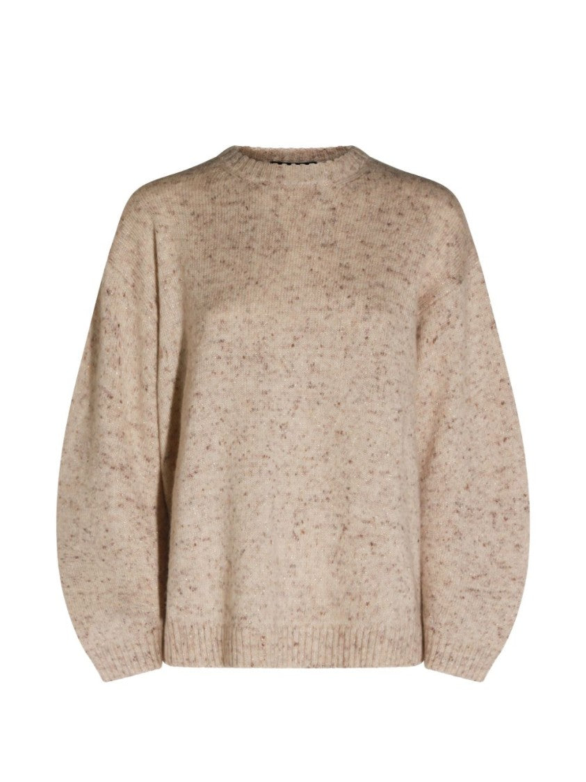 Fabiana Filippi Speckled Knit Balloon Sleeve Sweater