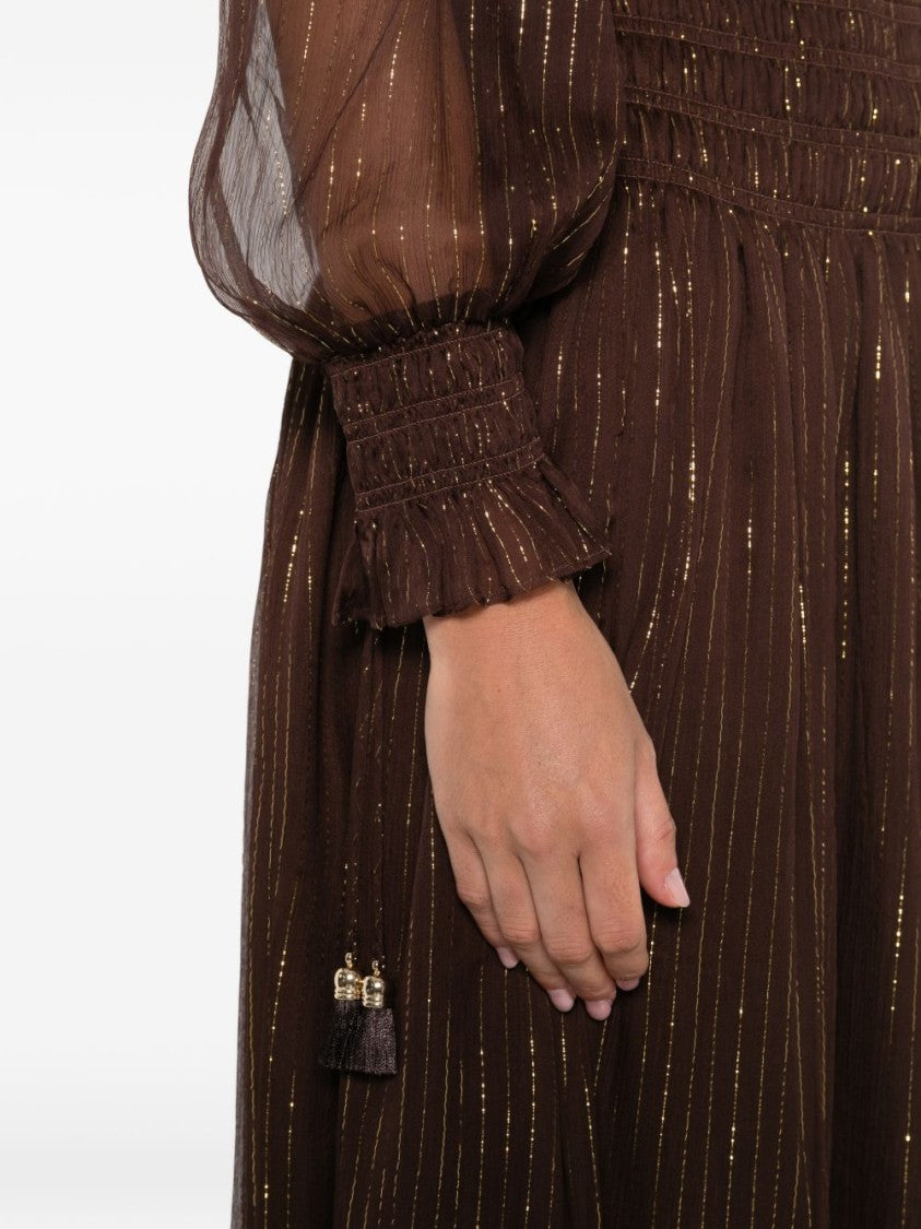 Self-Portrait Maxi Dress With Off-The-Shoulder Neckline