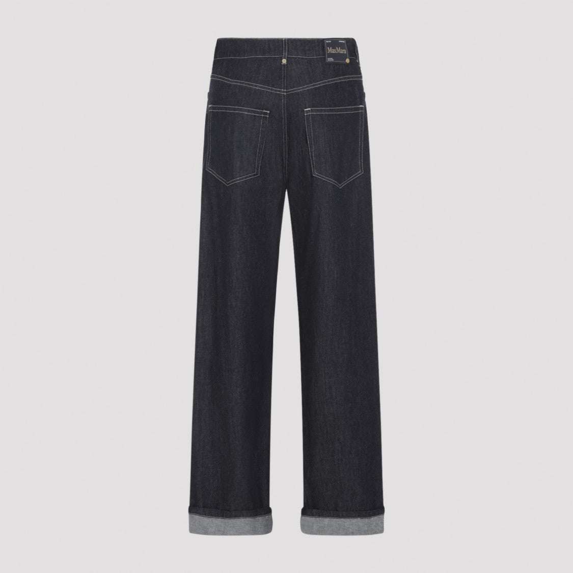 Max Mara Straight-Leg Black Denim Jeans