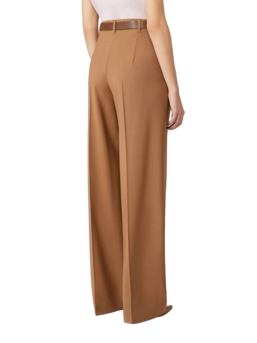 Max Mara High-Waisted Wide-Leg Trousers With Tailored Pleats