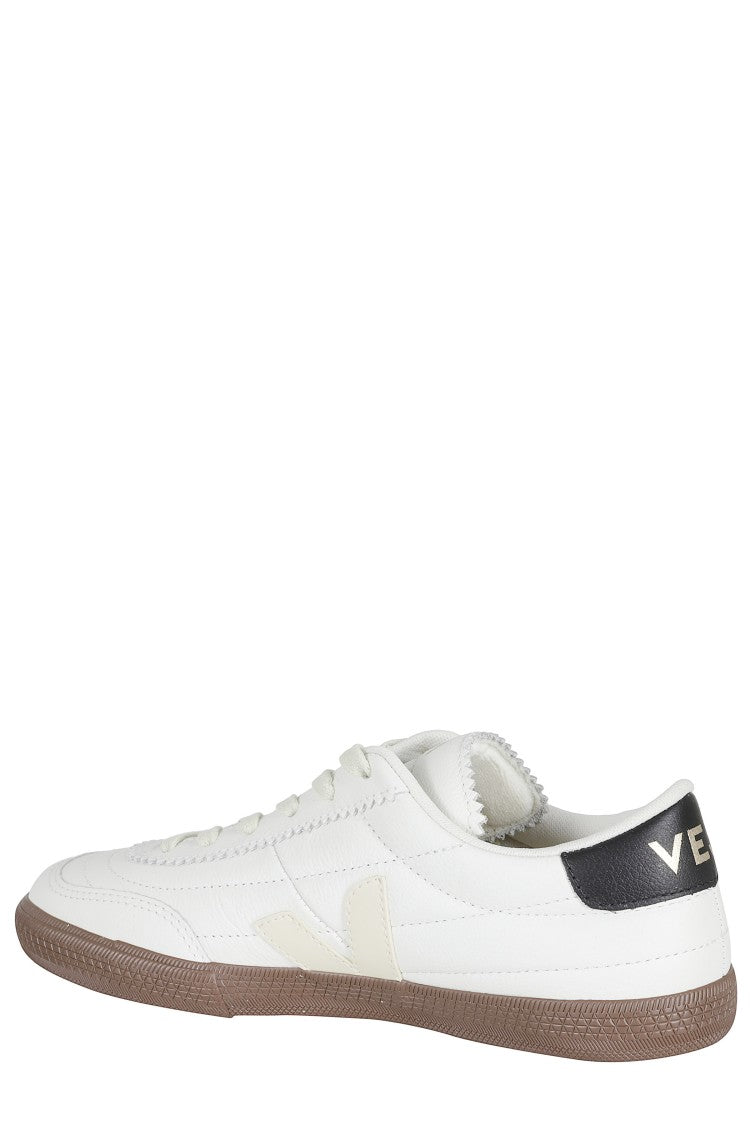 Veja White Panenka Ot Cream-Logo Leather Sneakers