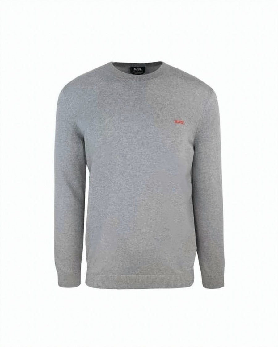 A.P.C. Heather Grey Crewneck Sweater