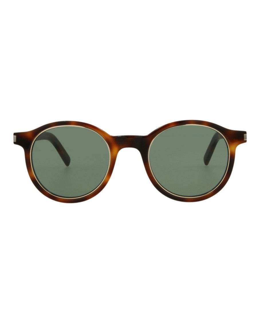 Saint Laurent Round-Frame Acetate Sunglasses