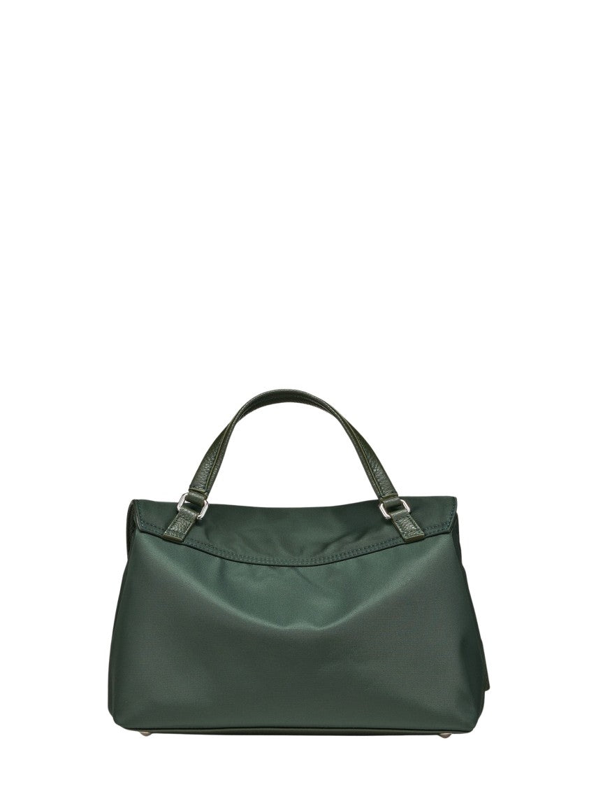 Zanellato Deep Green Silver Turn-Lock Shoulder Bag