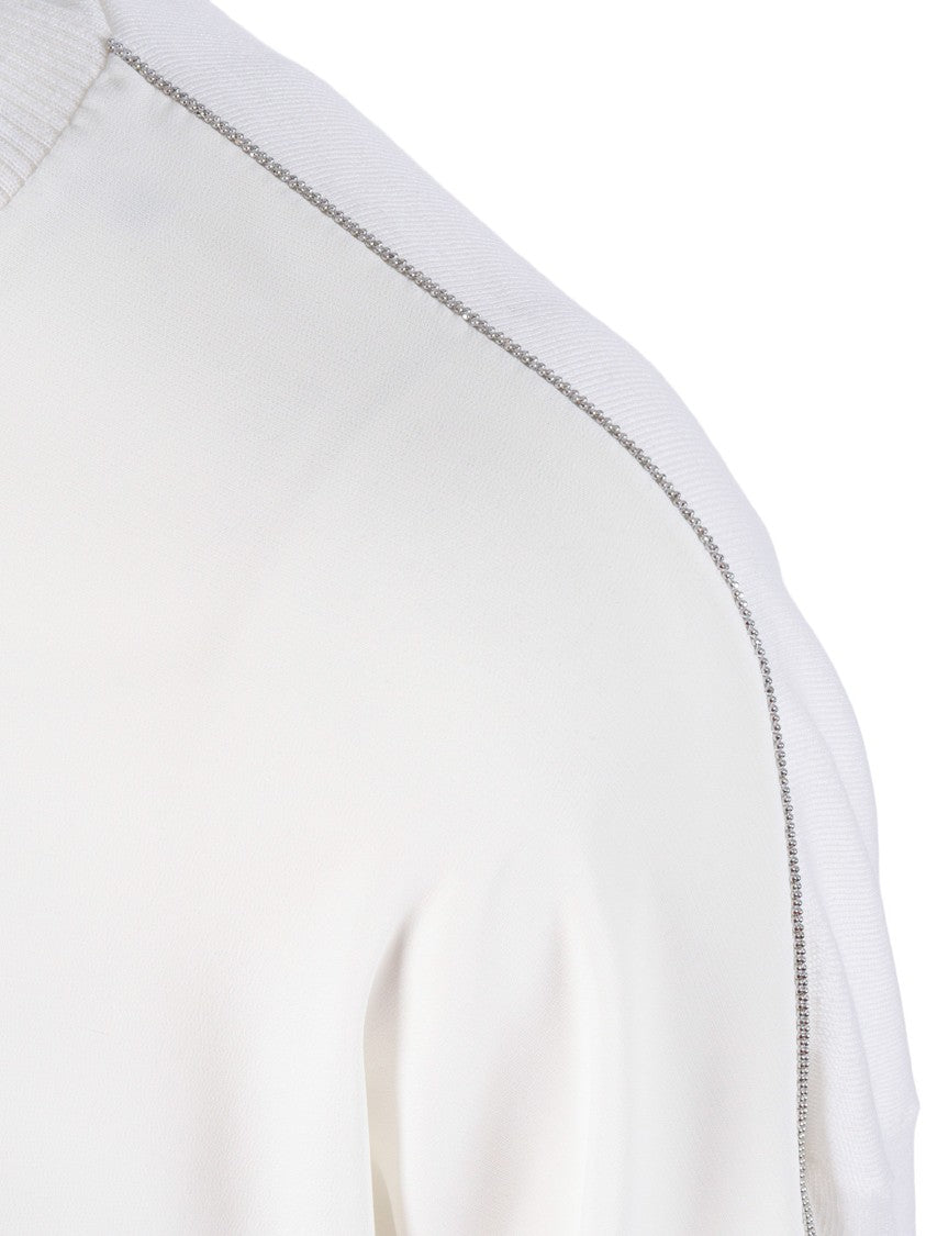 Peserico Metallic Stitch Knitted Sweater
