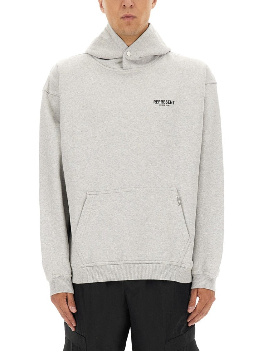 Represent High Neck Snap Button Hoodie