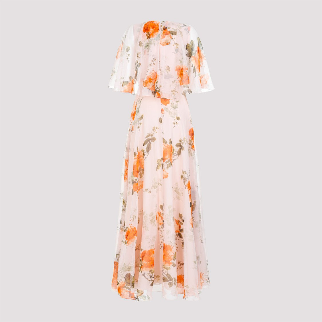 Erdem Shell Pink Silk Long Dress