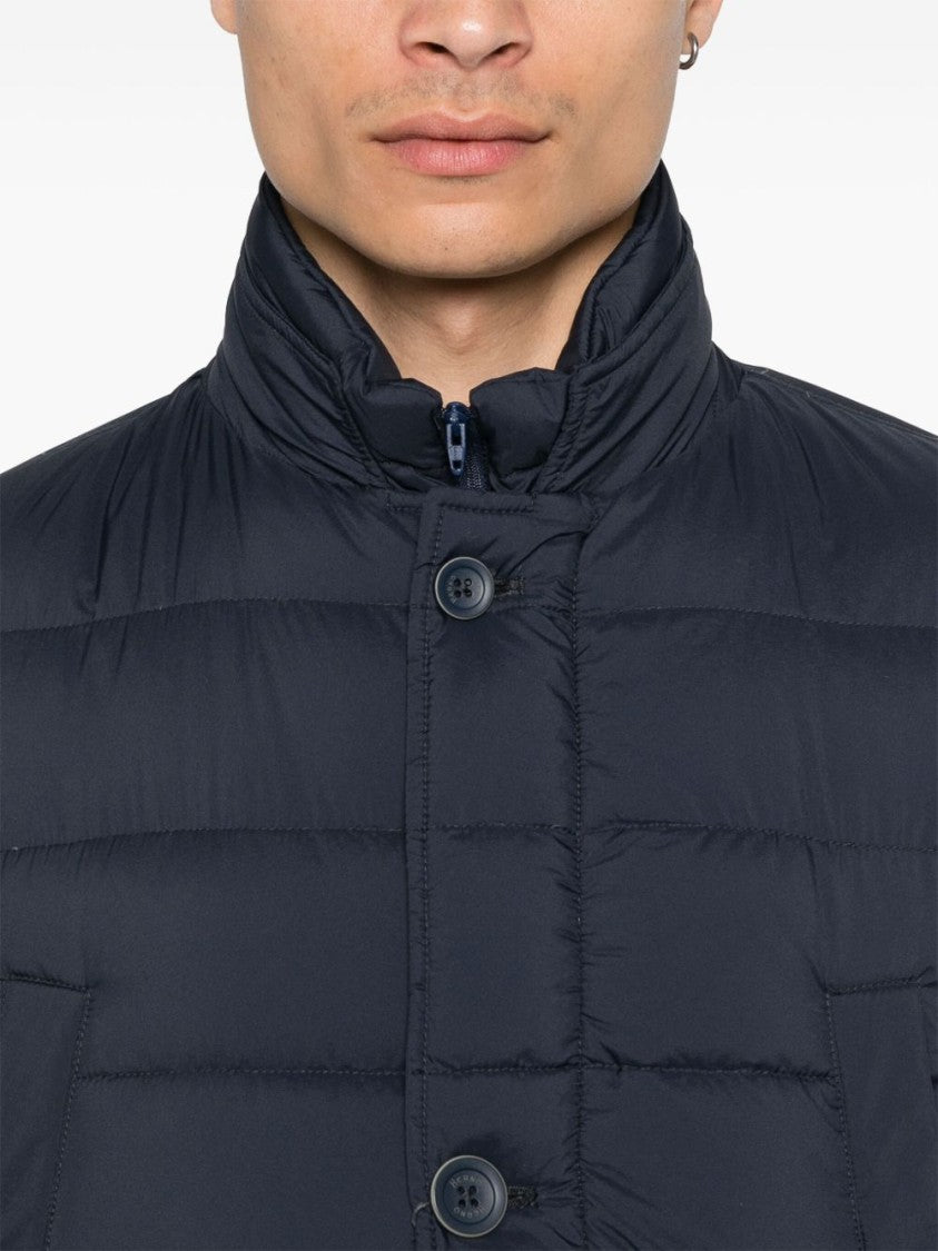 Herno Quilted Down Jacket With High Collar