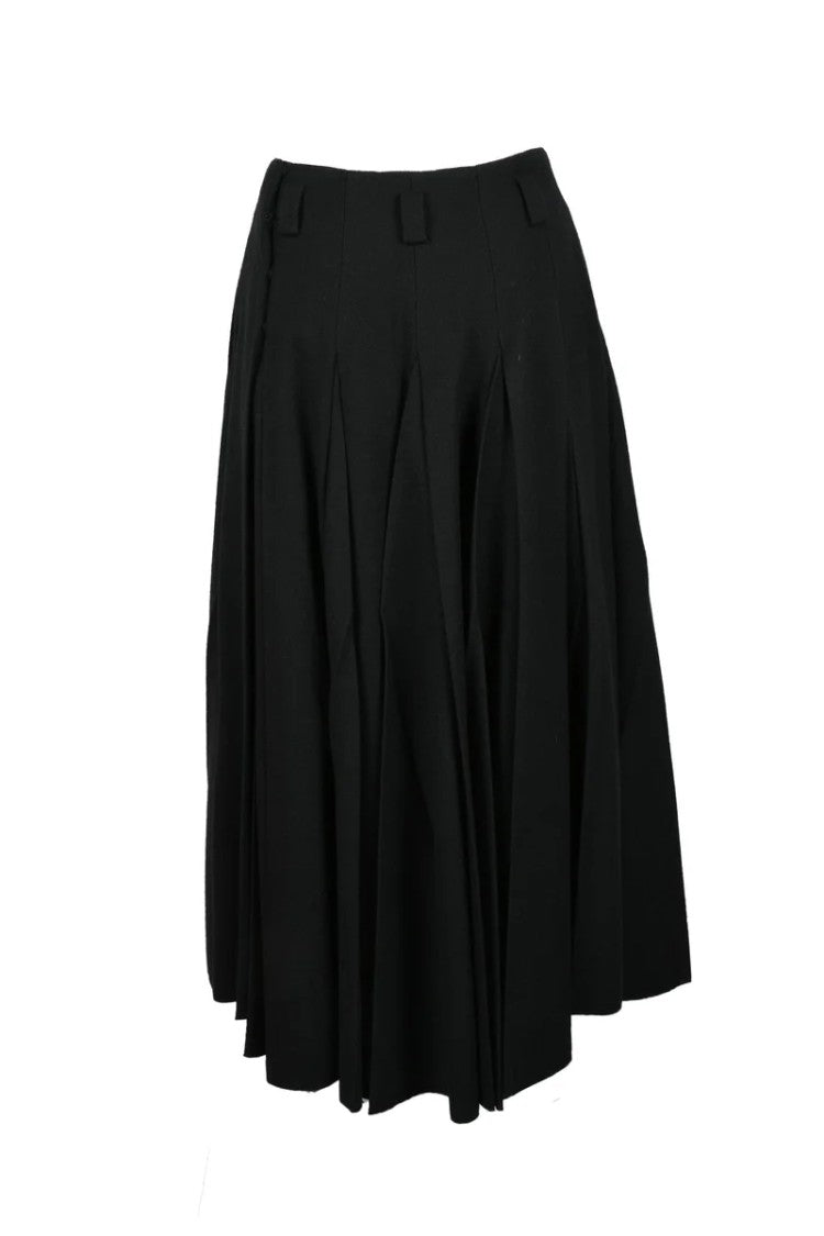 Prada Long Skirt Virgin Wool - Black