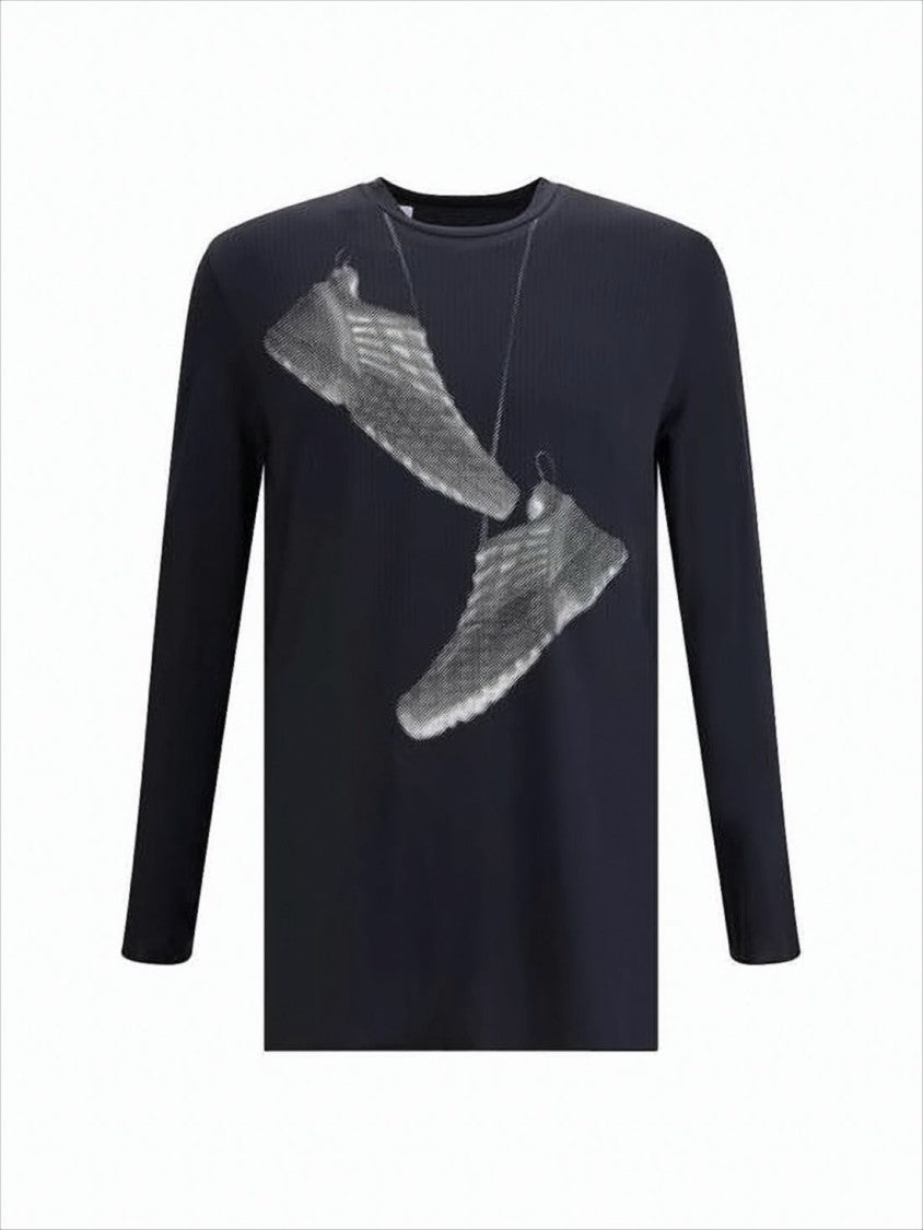 Mm6 By Maison Margiela Graphic Print Long-Sleeve Nylon Shirt