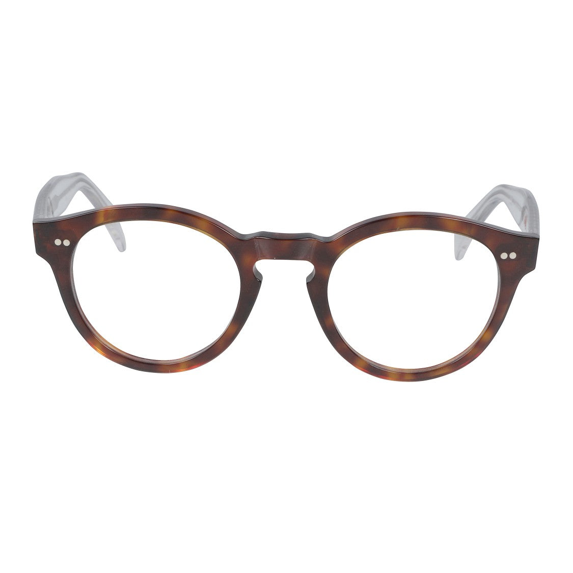Kador Tony-K Round Tortoiseshell Eyeglasses With Curved Temples