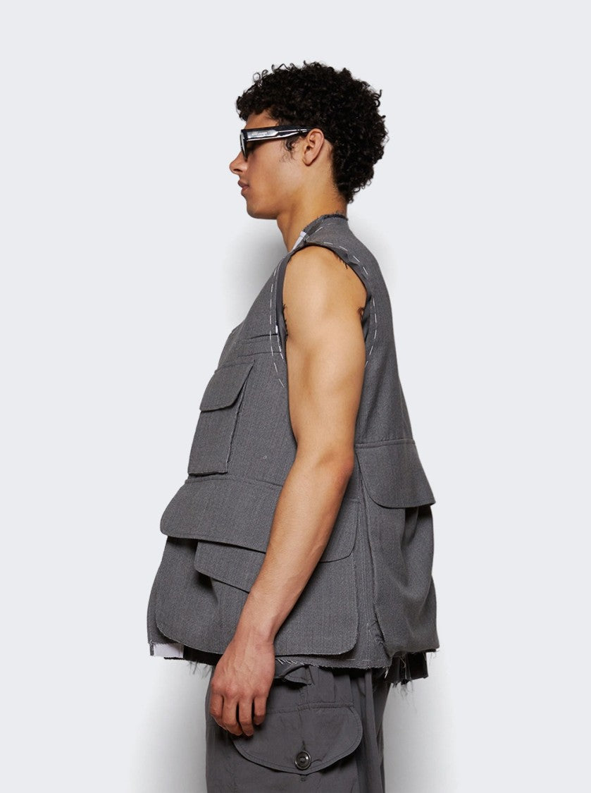 Maison Margiela Gilet Vest - Grey Melange