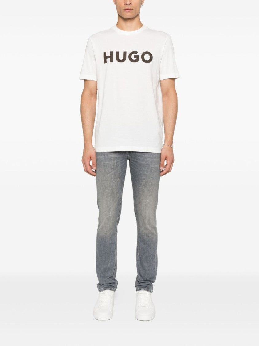 Dondup Grey Five-Pocket Straight Jeans