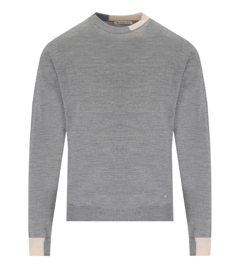 Manuel Ritz Grey Crewneck Sweater