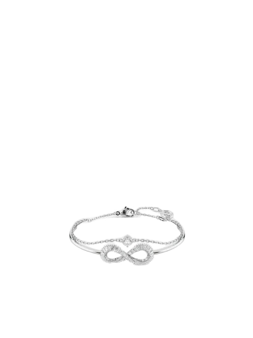 Swarovski Silver Infinity Bracelet With Sparkling Crystals