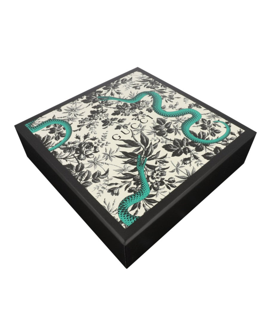 Gucci Layered Flower Silk Brooch With Signature Emblem