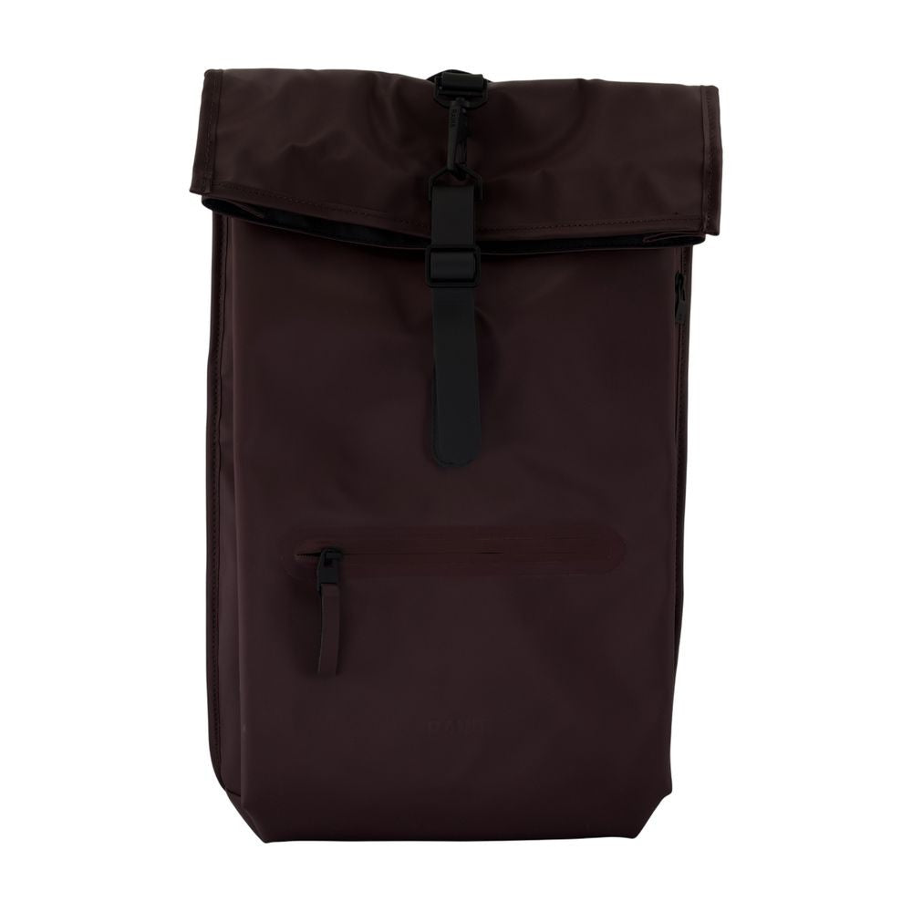Rains Rolltop Rucksack W3 Backpack - Synthetic - Burgundy