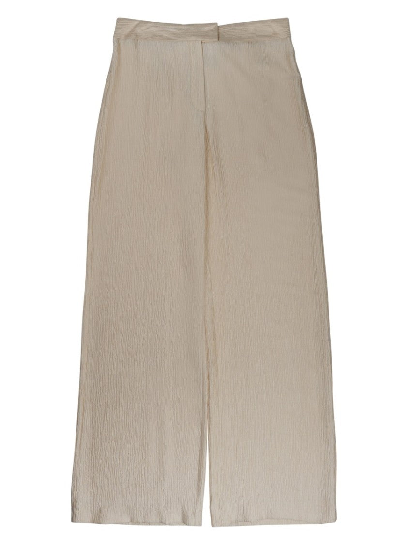 Oscar The Collection Straight-Leg Trousers With Textured Fabric