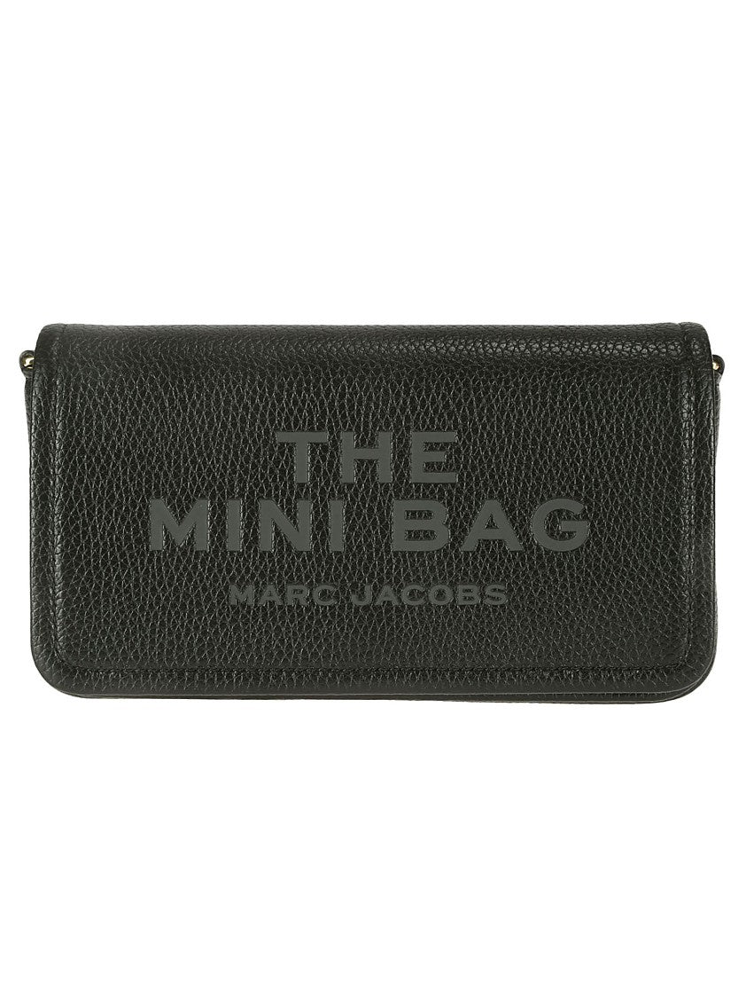 Marc Jacobs Black Hammered Leather Shoulder Bag