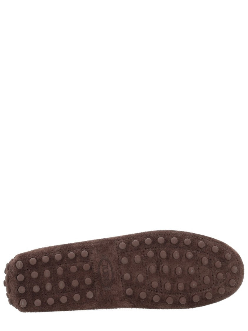 Tod's Suede Contrast Stitching Tassel Loafers