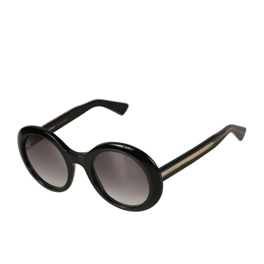 Kador Audrey Bold Rounded Frame Sunglasses With Gradient Dark Lenses
