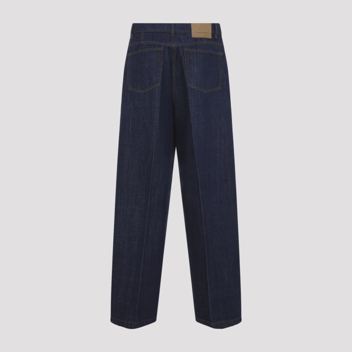 Ami Paris Indigo Blue Cotton Balloon Fit Jeans