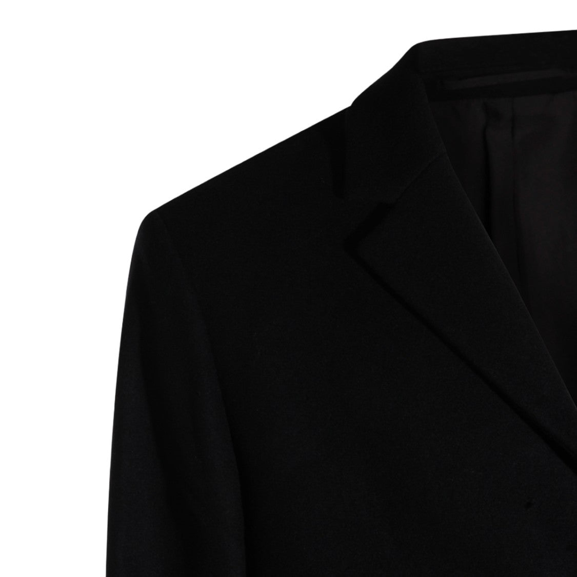 Nn.07 Long Black Tailored Coat With