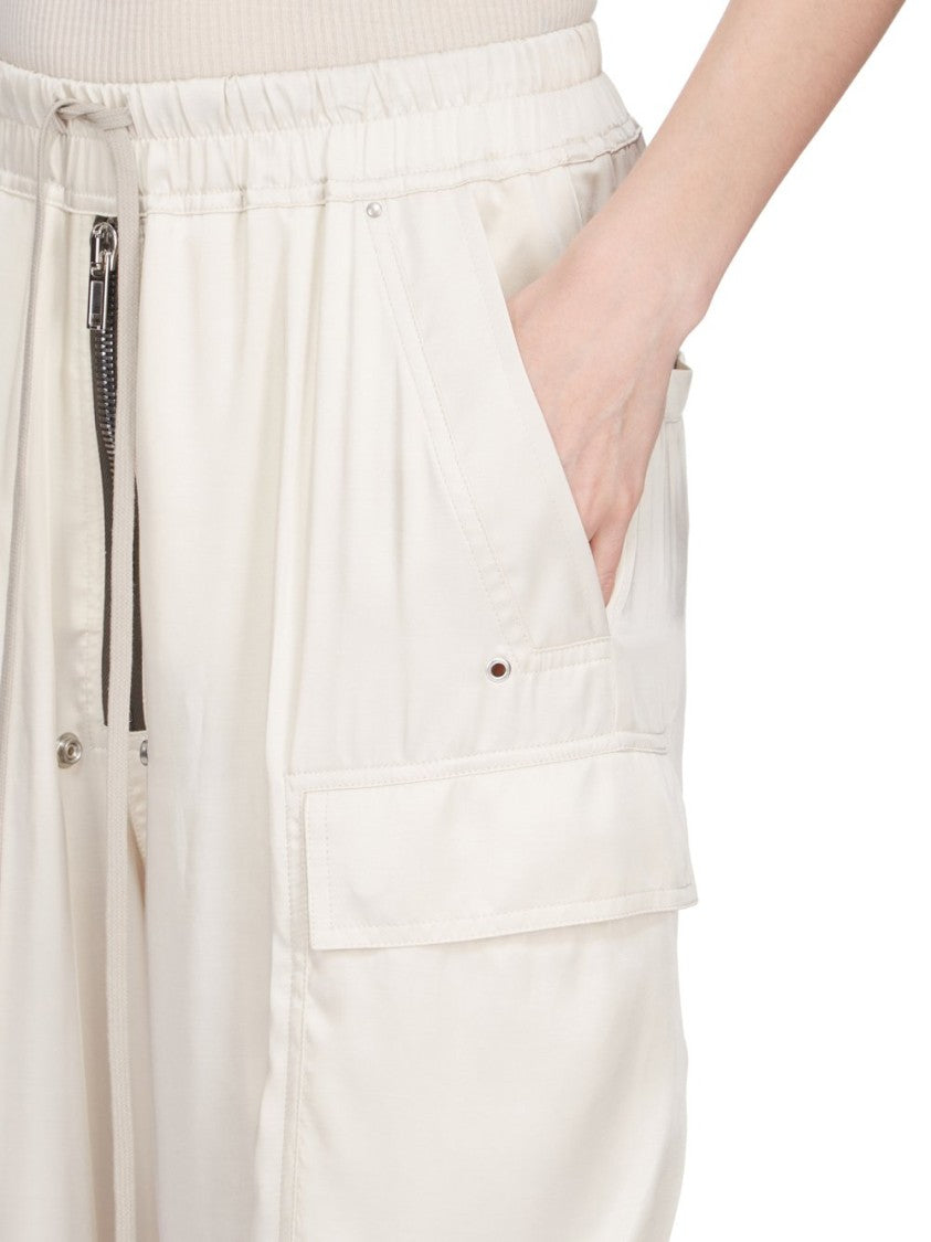 Rick Owens Full-Length Charmeuse Cargobelas Pants