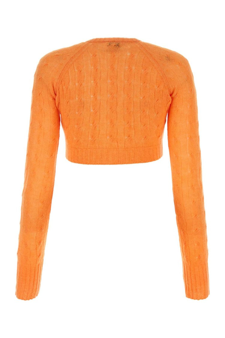 Etro Orange Cashmere Cardigan