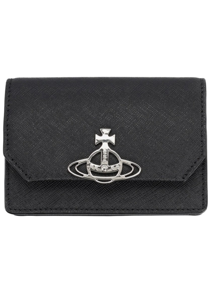 Vivienne Westwood Orb Textured Cow Leather Card Holder