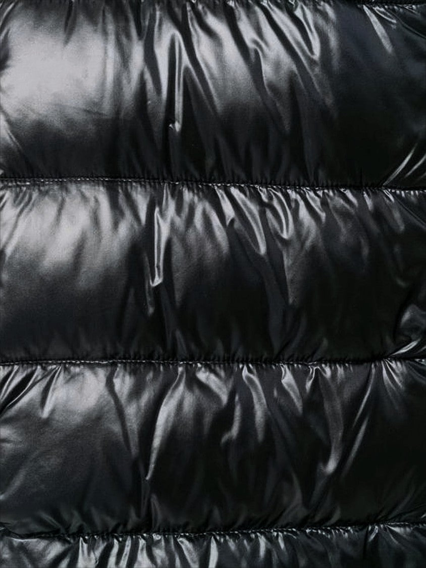 Herno Streamlined Knee-Length Down Coat With High Collar