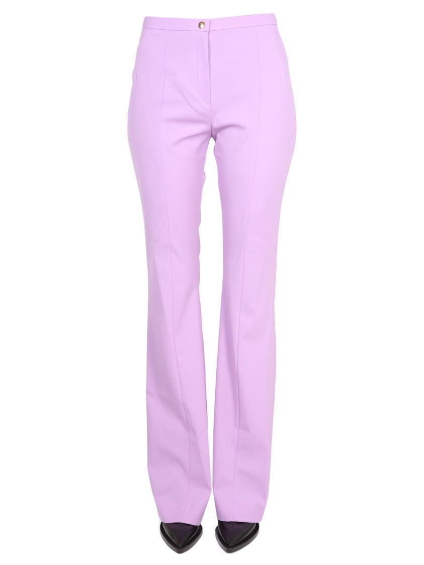Patou High-Waisted Flared Virgin Wool Pants