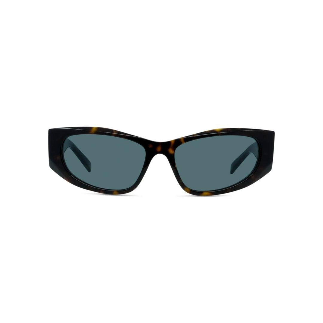 Givenchy Gv40116i Rectangular Tortoiseshell Sunglasses With Subtle Branding