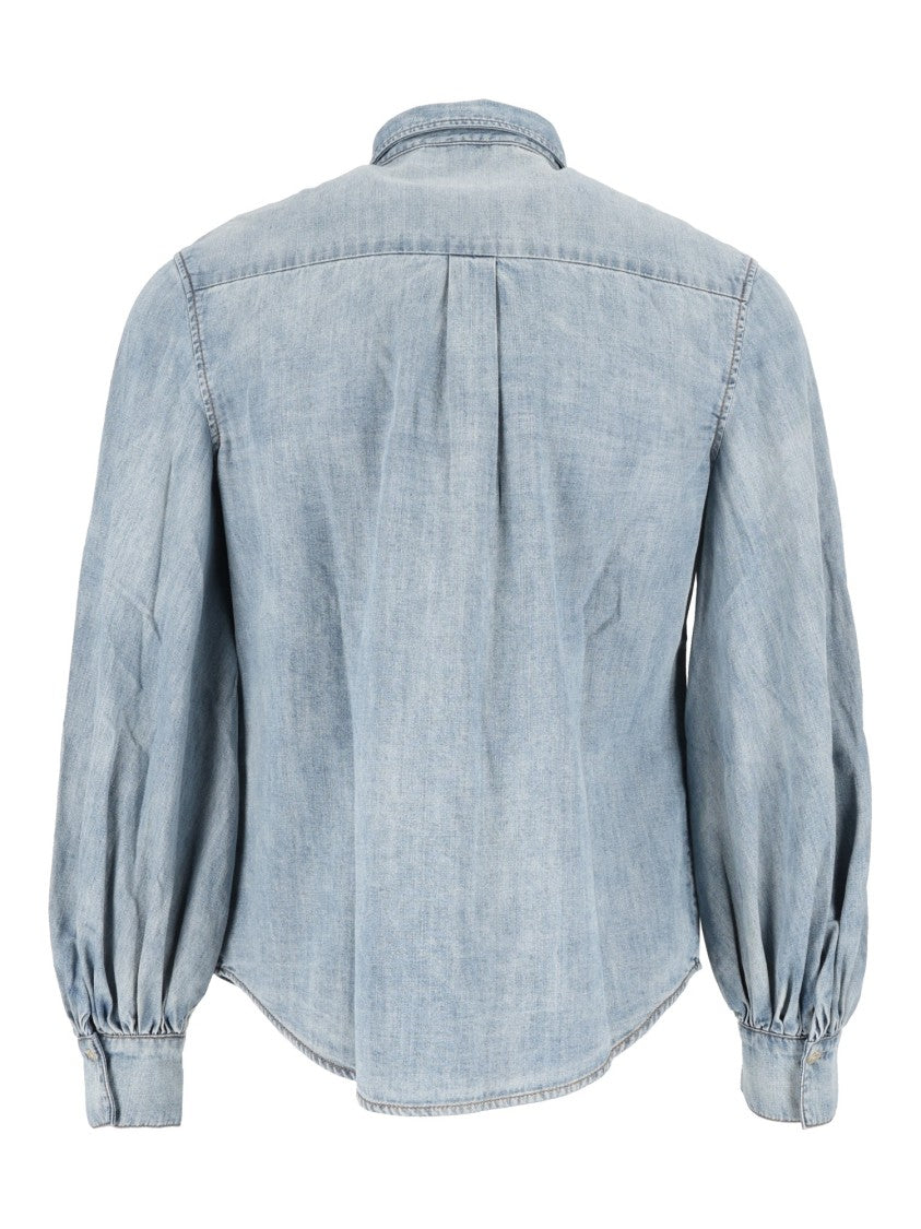 7 For All Mankind Light Chambray Long-Sleeved Shirt