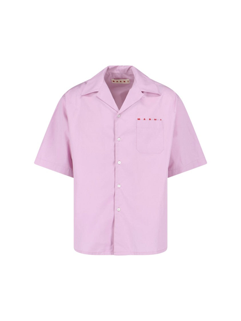 Marni Patterned Shirt With Classic Collar