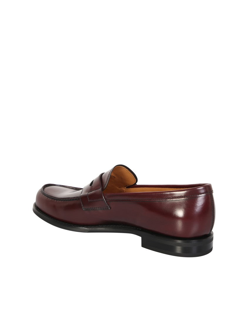Church's Bordeaux Leather Loafers