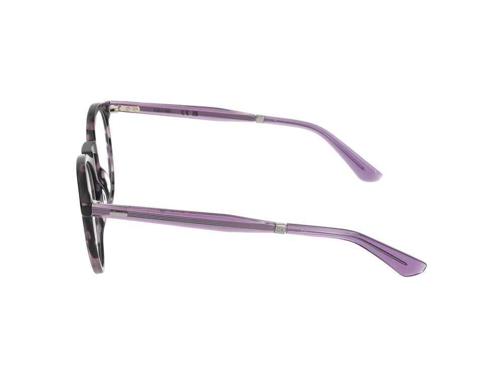 Calvin Klein Violet Havana Ck23515 Acetate Round Eyeglasses