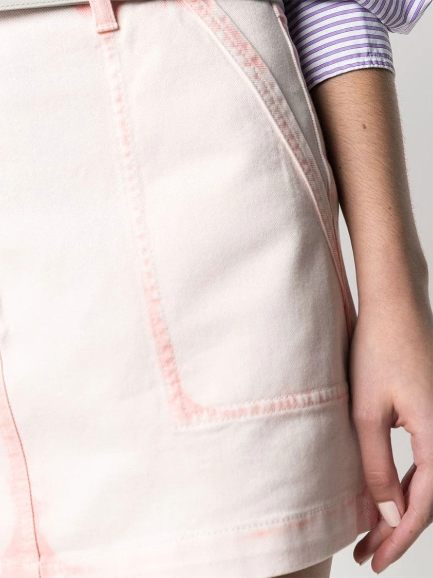 Alberta Ferretti Pink Cotton Mini Skirt