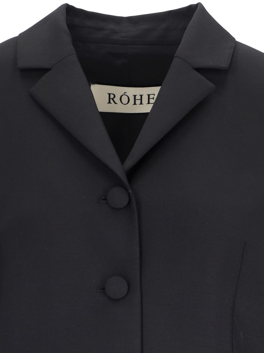 Róhe Róhe Single-Breasted Blazer In Black