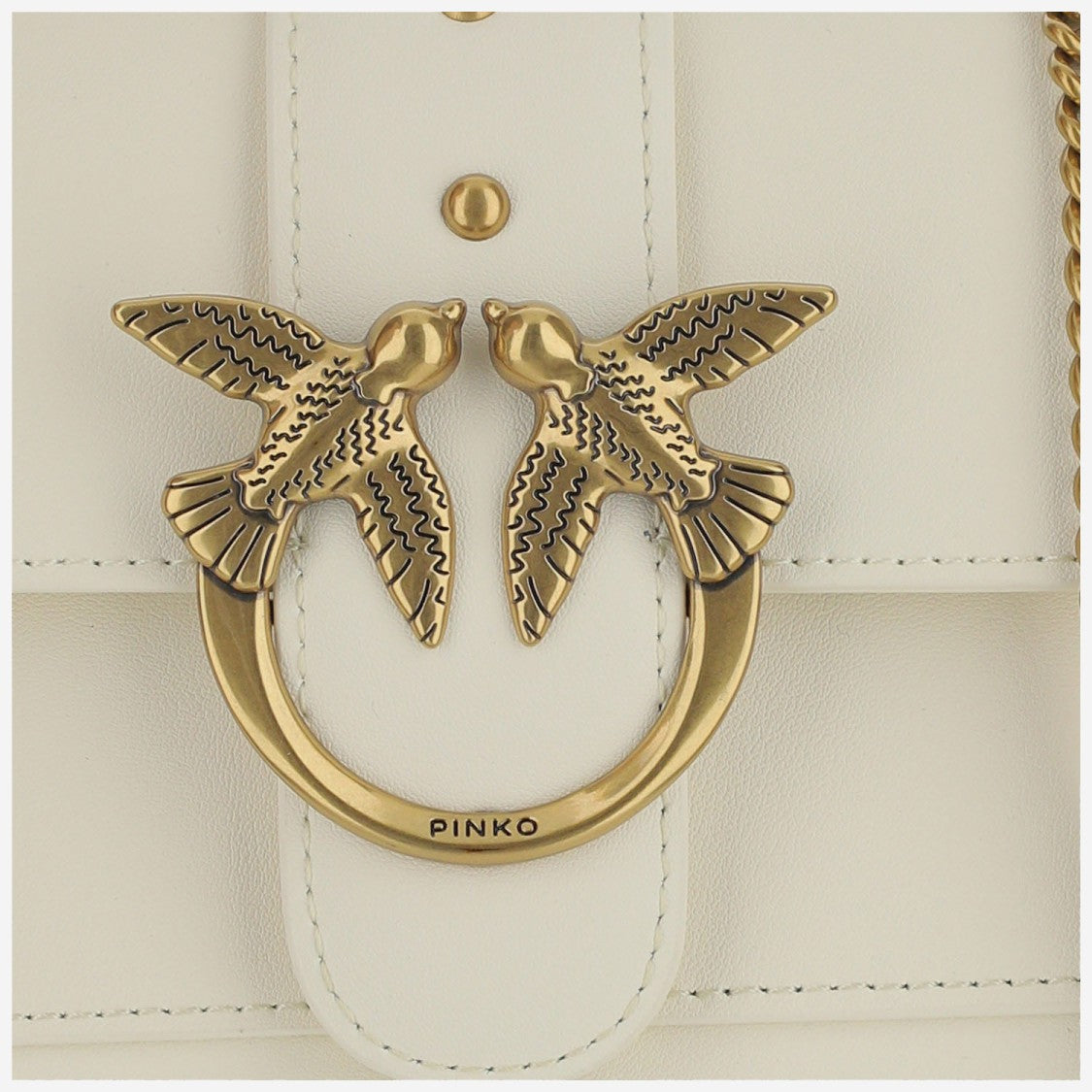 Pinko Love One Pocket Bag With Diamond Cut Buckle Detail