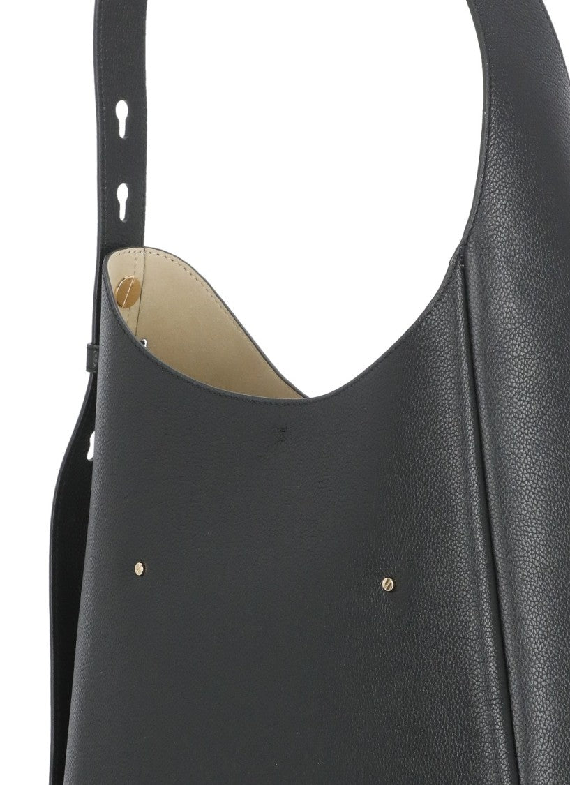 Tory Burch Romy Hobo Bag With Adjustable Strap And Gold-Tone Accents