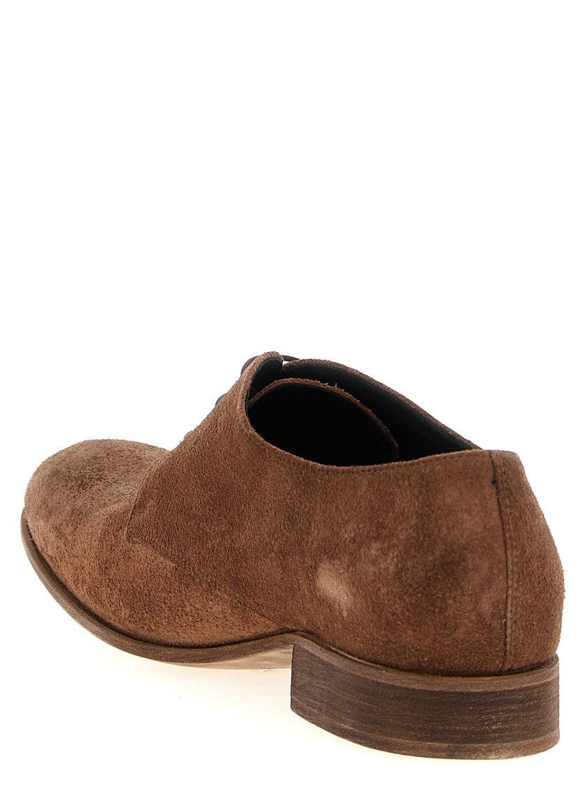 Julian Brown Suede Lace-Up Shoes