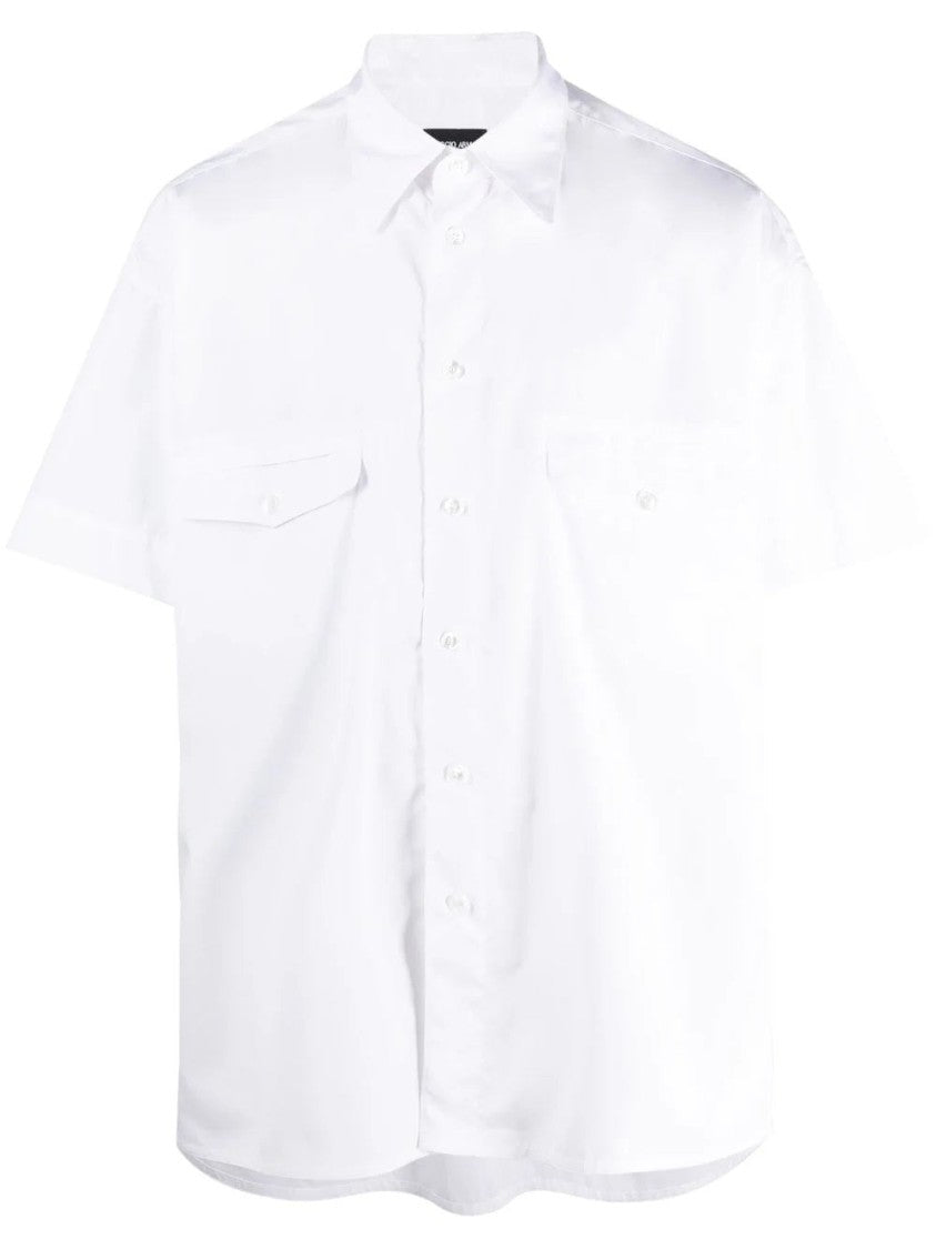 Giorgio Armani Short Sleeve Shirt With Classic Button-Up Design