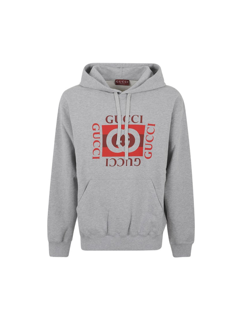 Gucci Cotton Hooded Sweatshirt With Bold Graphic Print
