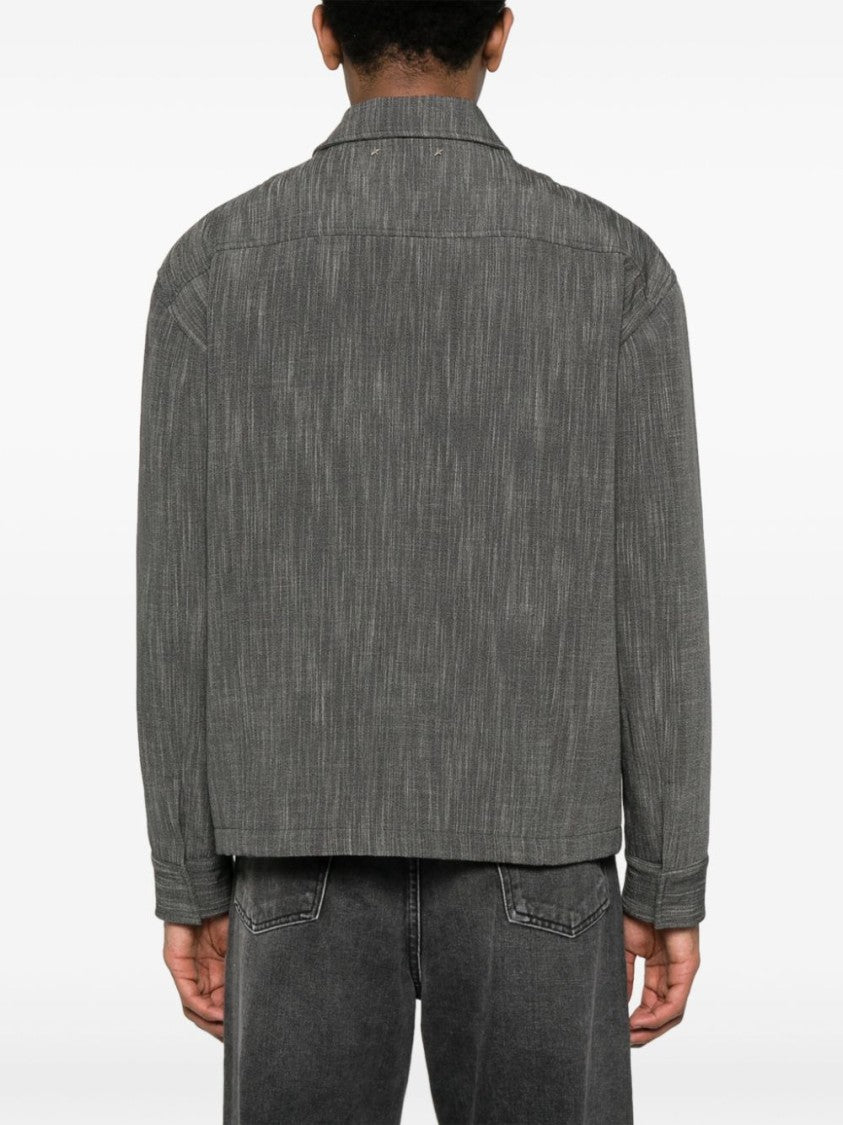 Golden Goose Medium Grey Mélange Virgin Wool Blend Jacket