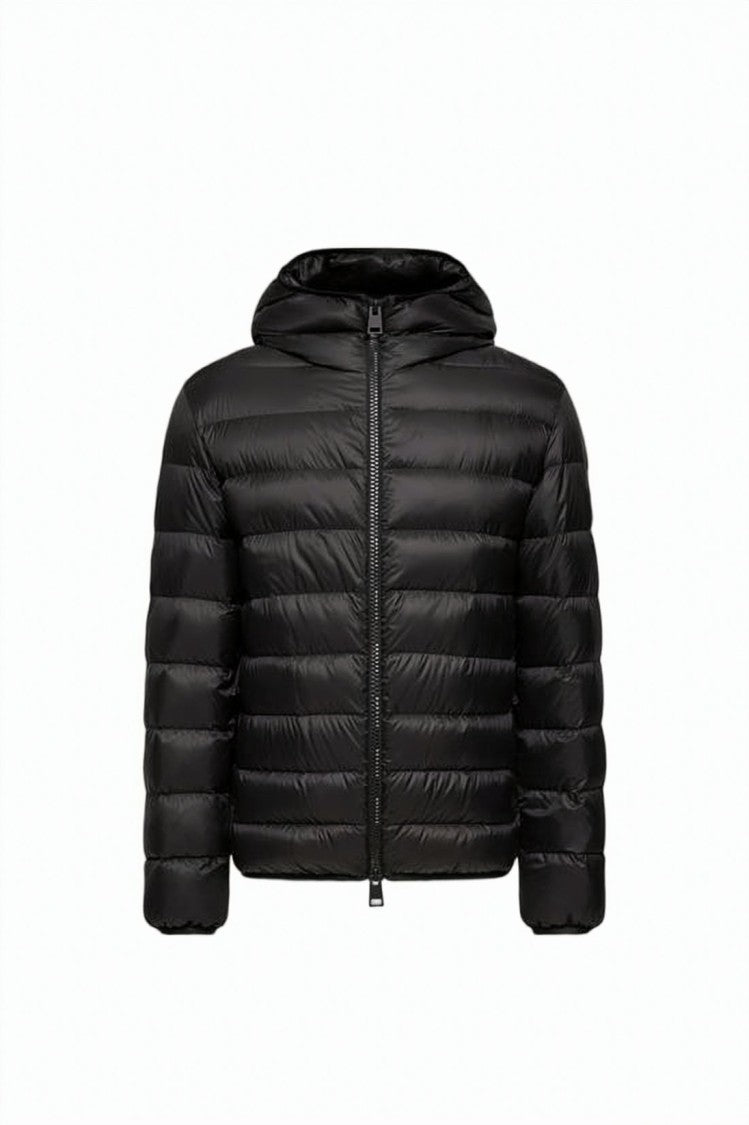 Moncler Hooded Padded Jacket With Horizontal Quilting
